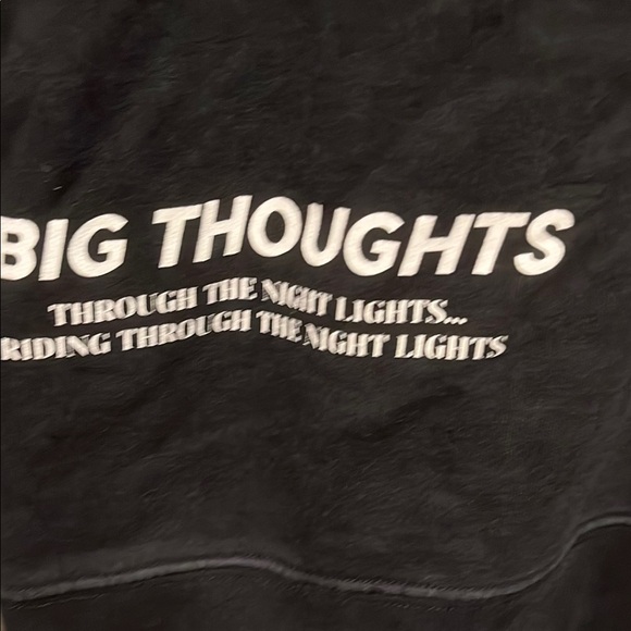 Zara Soar High Sky Black Crewneck Sweater with Graphic Design Men's Size Medium - Picture 3 of 8